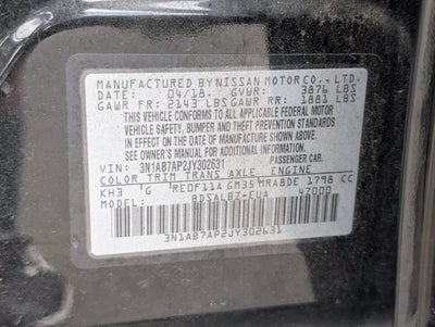 2018 Nissan Sentra S