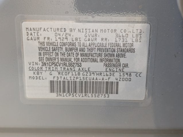 2024 Nissan Kicks SV