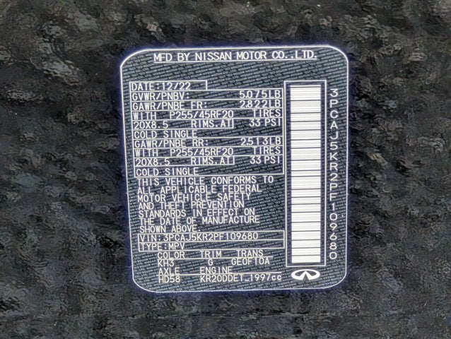 2023 INFINITI QX55 ESSENTIAL