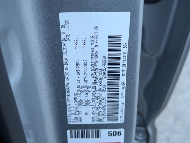 2026 Toyota Tacoma 4WD SR5