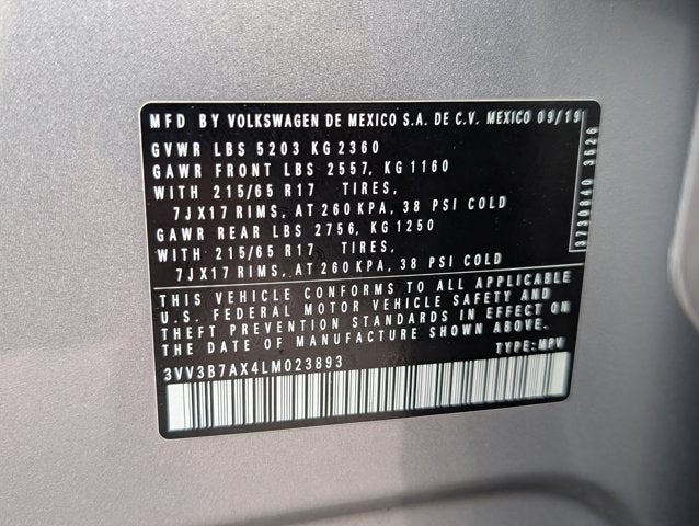 2020 Volkswagen Tiguan SE