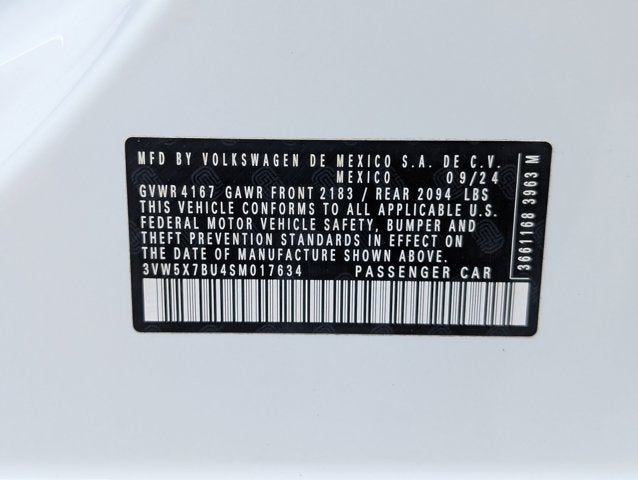 2025 Volkswagen Jetta S