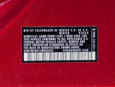 2026 Volkswagen Jetta SE
