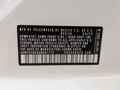 2025 Volkswagen Jetta SE