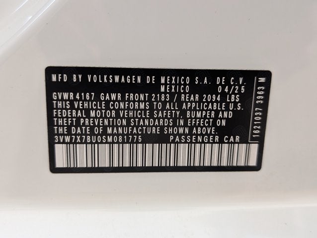 2025 Volkswagen Jetta SE