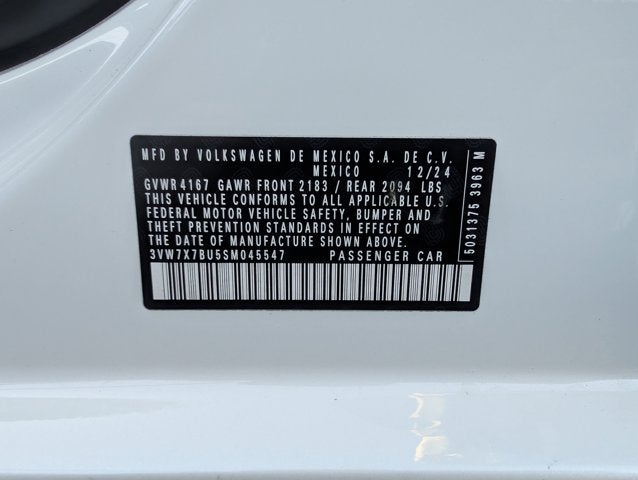 2025 Volkswagen Jetta SE