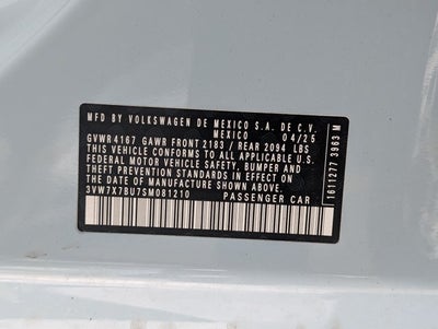 2025 Volkswagen Jetta SE
