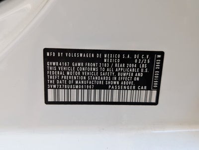 2025 Volkswagen Jetta SE
