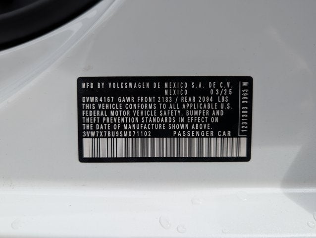 2025 Volkswagen Jetta SE