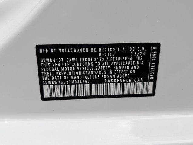 2026 Volkswagen Jetta Sport