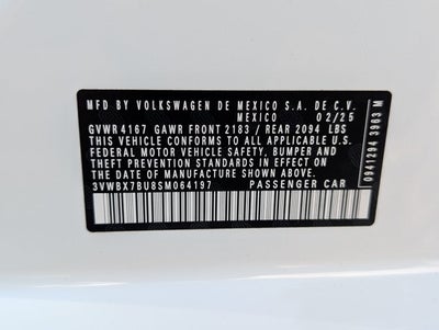 2025 Volkswagen Jetta Sport