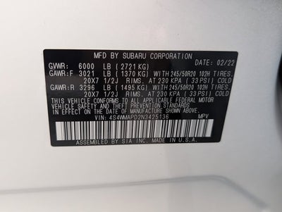 2022 Subaru Ascent Limited