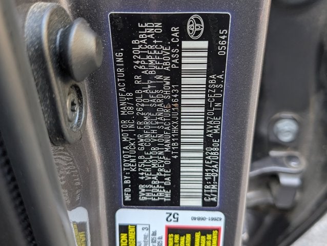 2018 Toyota Camry SE