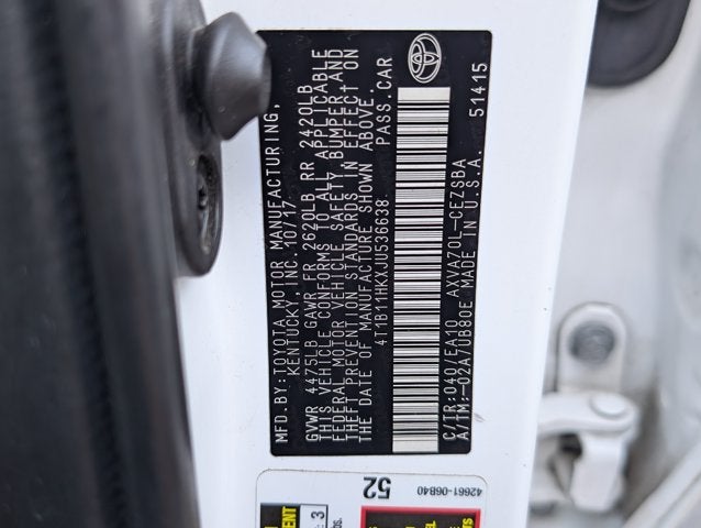 2018 Toyota Camry SE