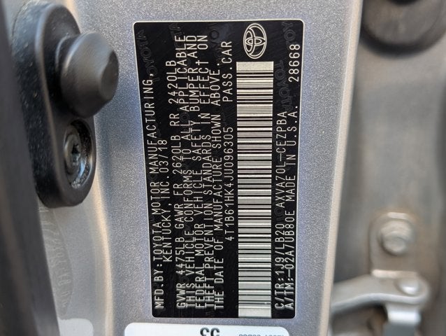 2018 Toyota Camry XSE