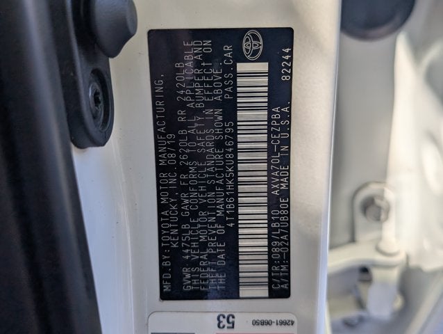 2019 Toyota Camry XSE