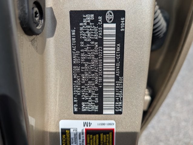 2011 Toyota Camry Base