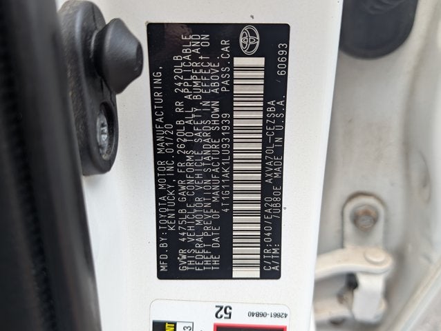 2020 Toyota Camry Base