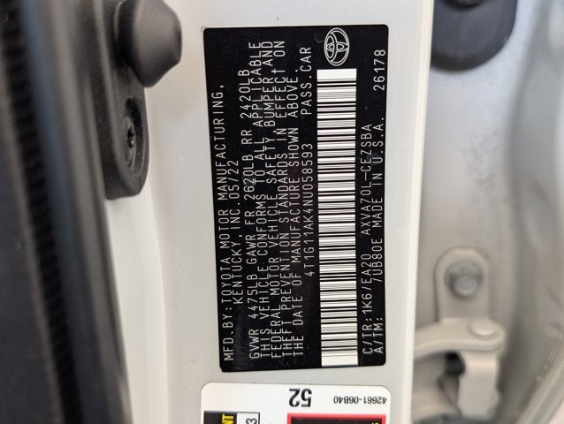 2022 Toyota Camry SE