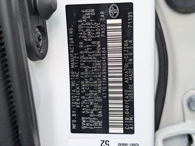 2022 Toyota Camry Base