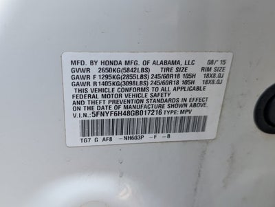 2016 Honda Pilot EX