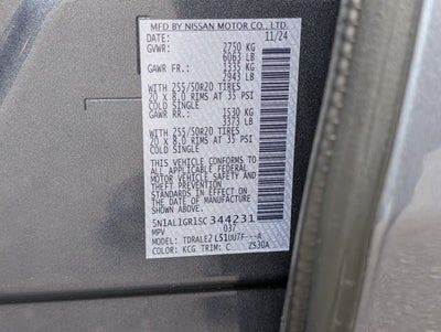2025 INFINITI QX60 SENSORY