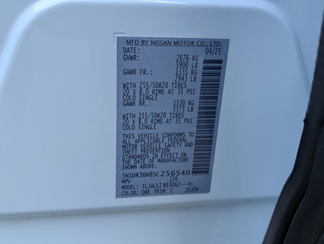 2025 Nissan Pathfinder Platinum