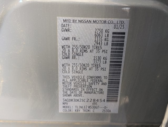 2025 Nissan Pathfinder Platinum