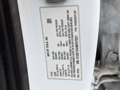2021 Tesla Model 3 Standard Range Plus
