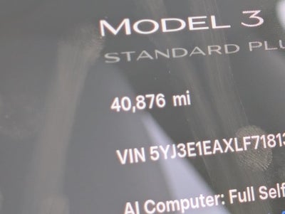 2020 Tesla Model 3 Standard Range Plus