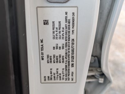 2020 Tesla Model 3 Standard Range Plus
