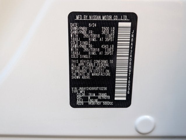 2024 Nissan Armada SV