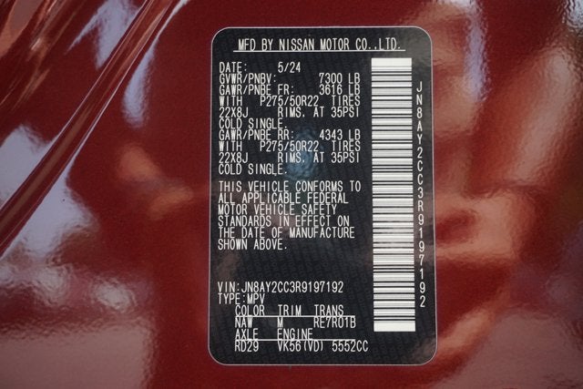 2024 Nissan Armada Platinum