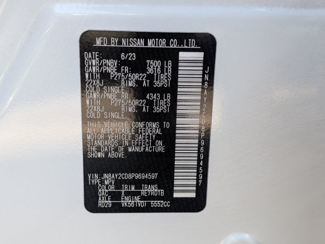 2023 Nissan Armada Platinum