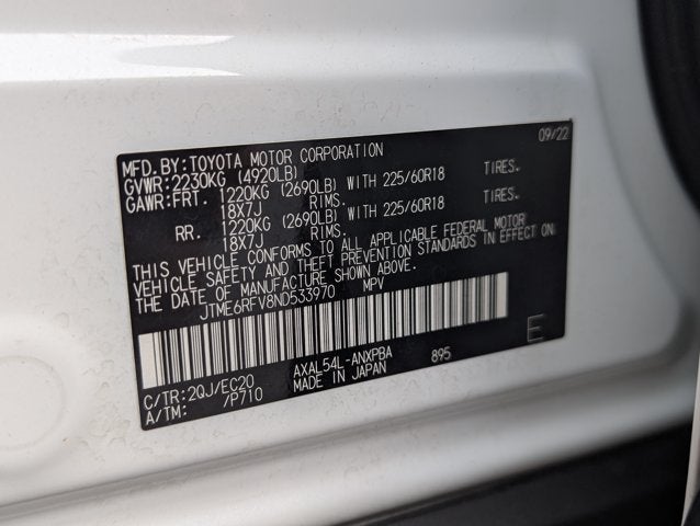 2022 Toyota RAV4 Hybrid XSE