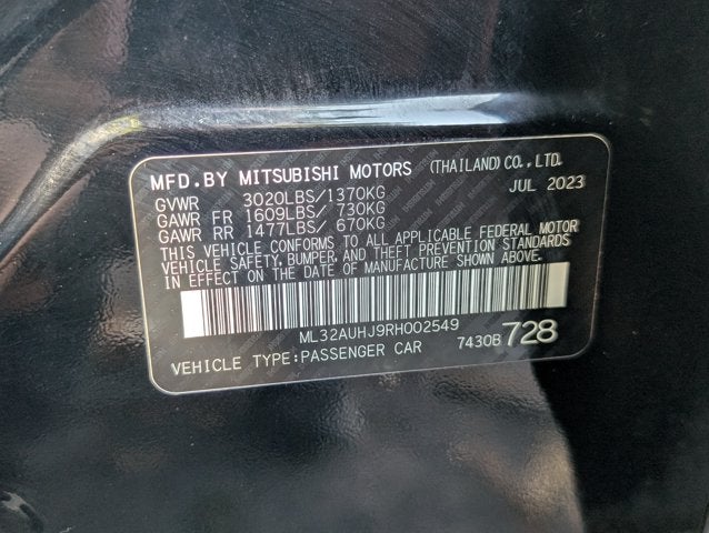2024 Mitsubishi Mirage ES