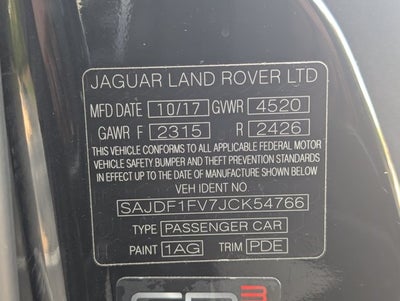 2018 Jaguar F-TYPE R-Dynamic