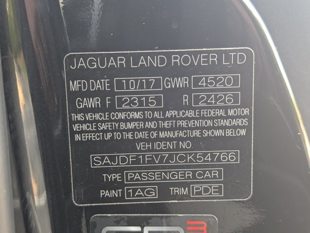 2018 Jaguar F-TYPE R-Dynamic