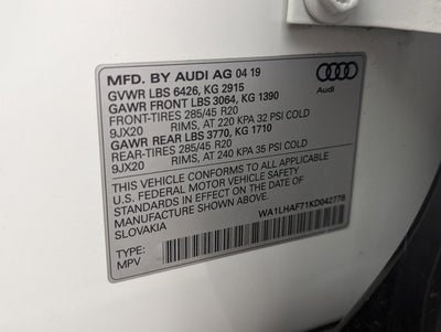 2019 Audi Q7 Premium Plus