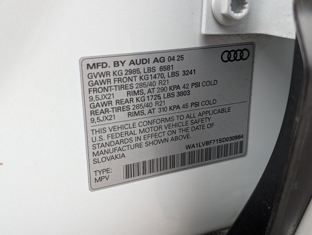 2025 Audi Q7 Premium Plus