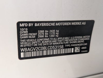 2020 BMW 8 Series 840i