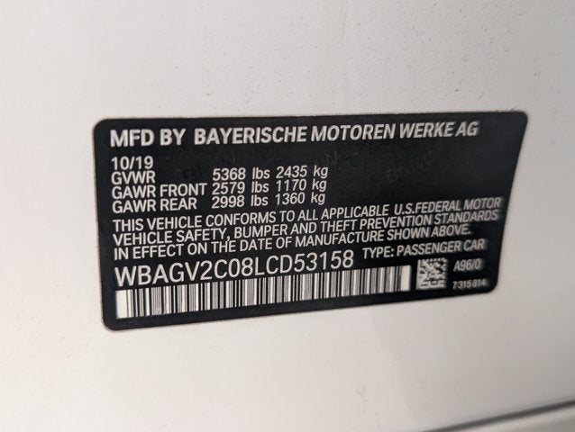 2020 BMW 8 Series 840i