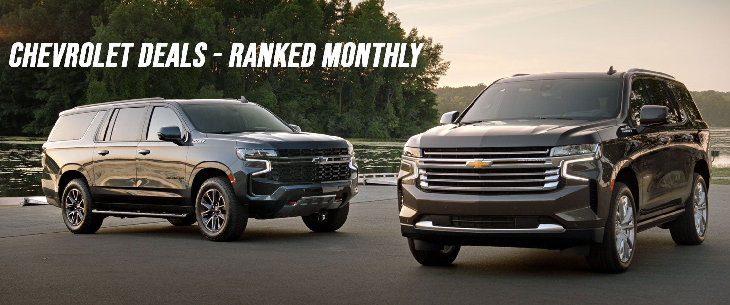 Chevrolet Deals Ranked Monthly