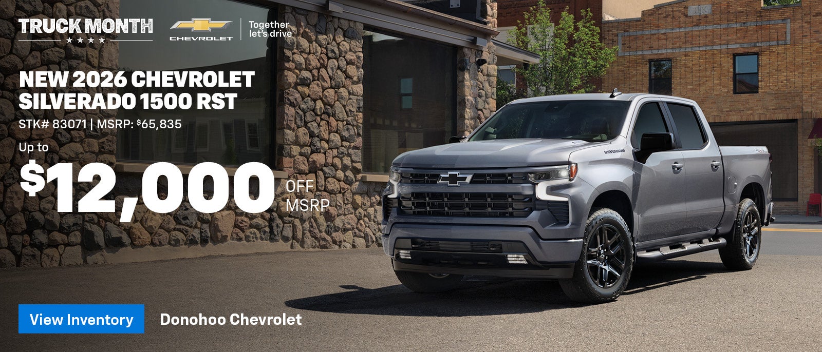 Save up to $12,000 off MSRP on a new 2026 Silverado 1500