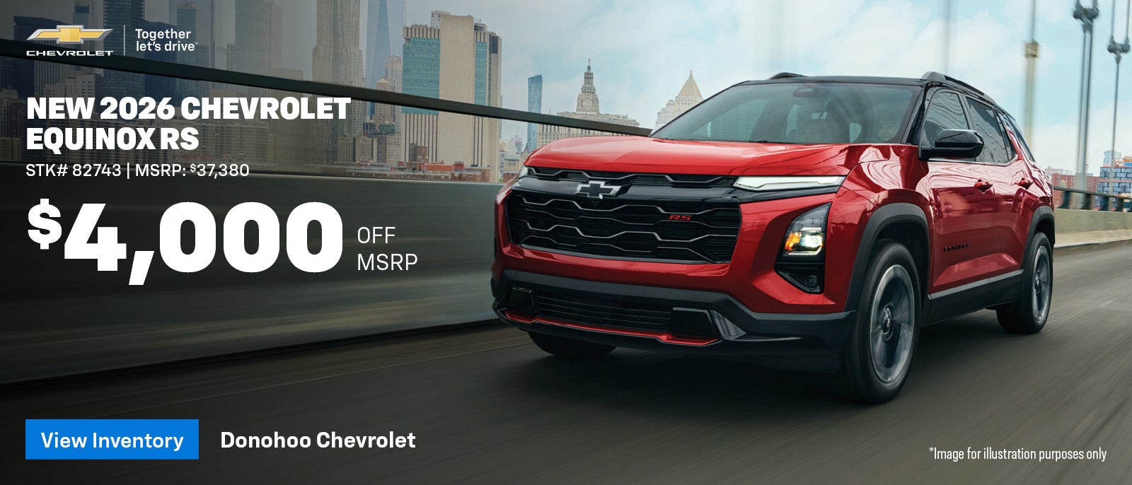 Save up to $4,000 off MSRP on a new 2026 Chevy Equinox