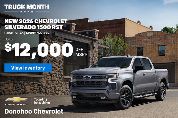 Save up to $12,000 off MSRP on a new 2026 Silverado 1500