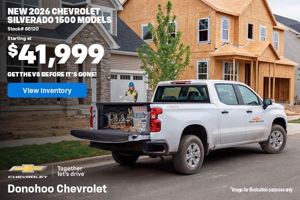New 2026 Chevy Silverado 1500 Models Starting at $41,999