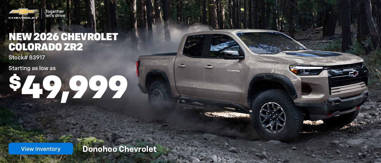 New 2026 Chevy Colorado ZR2 in Fort Payne, AL